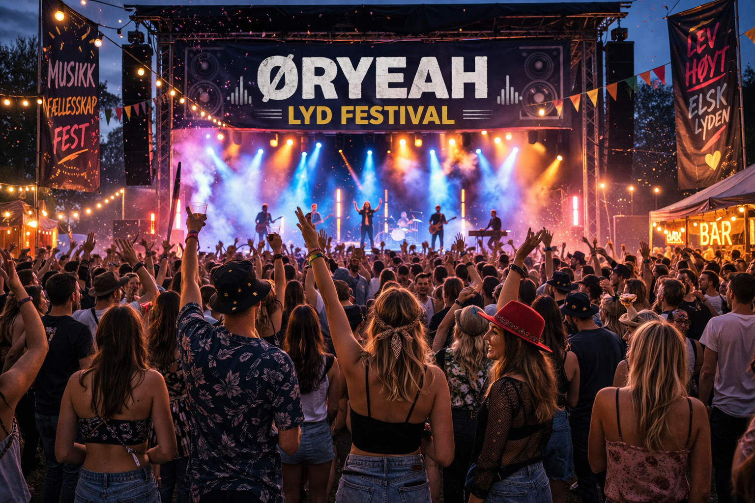 Elite Sikkerhet sikkerhet under Øryeah Lyd Festival